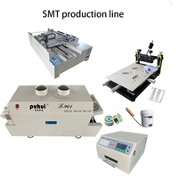 Smt Puhui-T-961S de alta estabilidad con pantalla táctil LCD, calentador ic infrarrojo, horno de soldadura de reflujo de aire caliente, equipo de soldadura PCB, nuevo