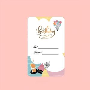 Biglietti d'invito per <span class=keywords><strong>compleanno</strong></span>, biglietti a forma <span class=keywords><strong>di</strong></span> torta, palloncino, fiore, biglietti per appuntamenti, inviti scritti a mano, forniture per feste a tema <span class=keywords><strong>compleanno</strong></span> per bambini - Product Image 3