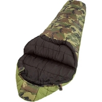 Sac de couchage mummy imperméable et léger en nylon 3 saisons avec rembourrage 90% duvet de canard, couleur camouflage, longueur extra longue pour adultes