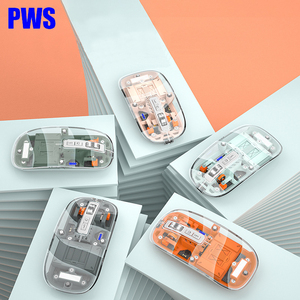 <span class=keywords><strong>Souris</strong></span> PC sans fil rechargeable transparente à trois modes <span class=keywords><strong>Bluetooth</strong></span> pour le bureau - Product Image 2