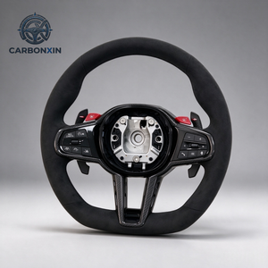 Volante de Fibra de Carbono Personalizado para BMW CS G F F30 F20 F10 E46 M4 M3 M5 G20 G80 E90 E87 E38 F87 G28 G30 G38 G60 G87 X3 X5 M8 - Product Image 1