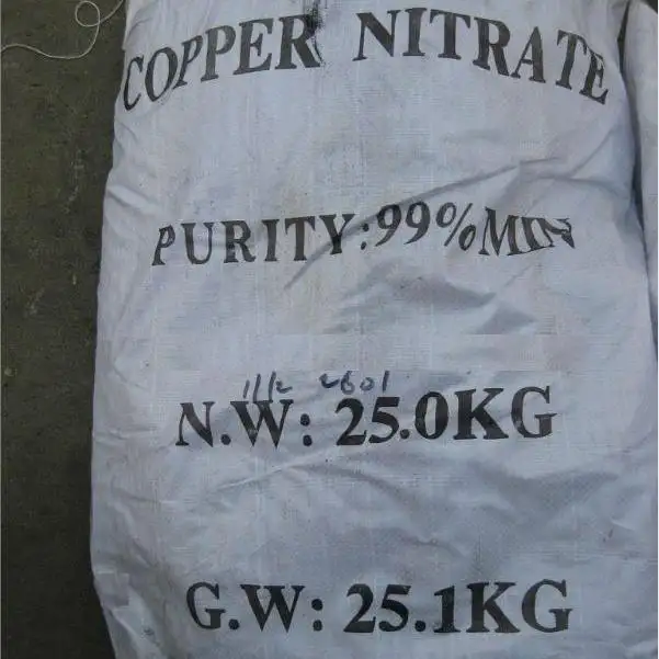 कारखाने की आपूर्ति कॉपर नाइट्रेट/Cupric नाइट्रेट Trihydrate अच्छी कीमत के साथ कैस 10031-43-3