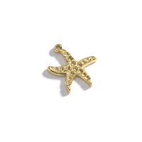 Pendentif Cœur Mignon en Acier Inoxydable Plaqué Or pour Fabrication de Colliers et Accessoires