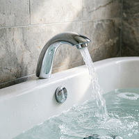 Robinet de baignoire en acier inoxydable à tête de canard, idéal pour les accessoires de salle de bain modernes