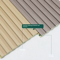 Panneau mural décoratif en bois massif 100x100cm pour fond de télévision, panneau mural concave-convexe moderne, résistant à l'humidité