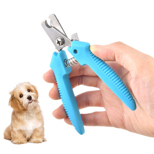 เครื่องตัดเล็บสัตว์เลี้ยงสแตนเลสสีฟ้าสะดวกสำหรับสุนัขและแมว - Product Image 1