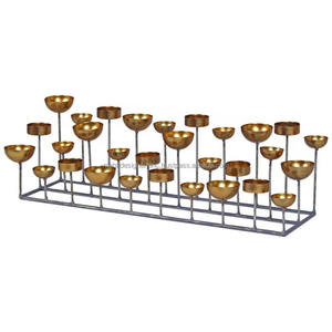 Bougeoir en métal de luxe pour table à manger bougeoir en fer décoratif de noël pour hôtel festival cadeau de maison parfait - Product Image 4