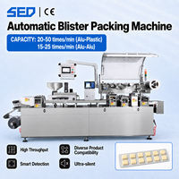 Machine d'emballage sous blister automatique à grande vitesse pour confiture, liquide, beurre, comprimés et capsules, en acier inoxydable 316 avec écran tactile