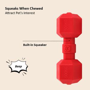 Özel gıcırtılı dambıl şekli köpek çiğnemek oyuncak dayanıklı TPR eğitim <span class=keywords><strong>Pet</strong></span> çiğnemek oyuncaklar çevre dostu dişler taşlama günlük hediye köpekler için - Product Image 4