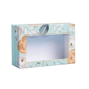 Bán buôn Tùy chỉnh màu sắc cao cấp các tông Hộp quà tặng có thể tái chế nắp và cơ sở may mặc bao bì hộp với cửa sổ rõ ràng - Product Image 1