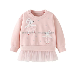 <span class=keywords><strong>Felpa</strong></span> Pullover ragazze <span class=keywords><strong>senza</strong></span> <span class=keywords><strong>cappuccio</strong></span> grazioso cartone animato autunno girocollo maniche lunghe per bambini ragazze top - Product Image 1
