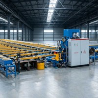 Table de refroidissement pour extrusion d'aluminium 2000T, 77KW, 380V, avec table de dévidage PLC et ligne de convoyage avec tireur pour le marché africain