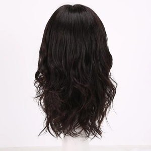 LONGFOR Vente en gros 100% Perruques en vrais <span class=keywords><strong>cheveux</strong></span> humains Perruque longue <span class=keywords><strong>frange</strong></span> oblique bouclée avec <span class=keywords><strong>cheveux</strong></span> Remy de couleur naturelle Perruque de base en soie de qualité 9A - Product Image 6