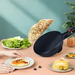 High Quality Guarantee Round Plate Pancake Crepe Maker 20cm With Handle