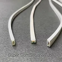 Ruban LED Néon en Silicone Étroit 4/6/8/10mm, Lampe Câble Flexible Étanche DC12V avec Diffuseur pour Armoire et Placard