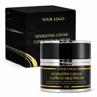 Crème en Capsules de Caviar Bio Personnalisable OEM, Lotion Anti-Âge, Raffermissante, Hydratante, Éclaircissante, Pour Tous Types de Peaux