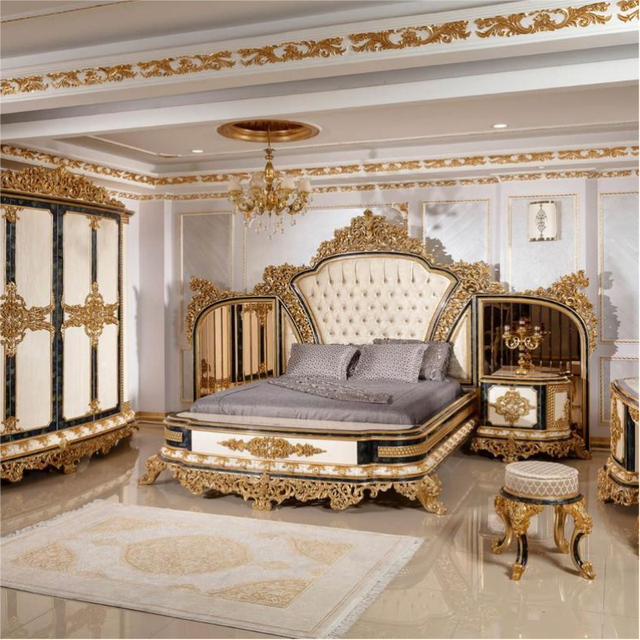 Custom Home Decor Turkish Furniture Bedroom Set Luxury Bed Classic Royal Luxury Bedroom Furniture Set