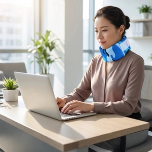 Collarín de Espuma Suave para Soporte del Cuello, Alivia el Dolor de Cuello, Collarín Cervical Ortopédico Ajustable de Espuma - Product Image 3