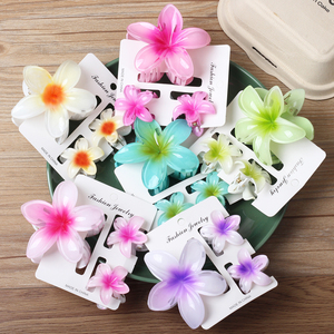 Kẹp tóc hoa không trơn trượt, kẹp tóc hoa Plumeria Hawaii dành cho tóc dày và tóc mỏng, kẹp tóc hoa lớn dễ thương dành cho nữ - Product Image 4