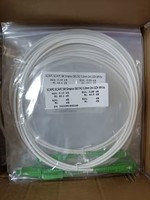 Cordon de raccordement optique FTTH blanc 3,0 mm G657A2, 1,5 m, 2 m, 3 m, SC/APC, câbles de communication en fibre optique