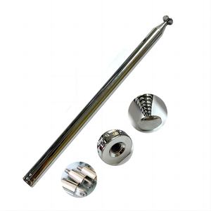 Antenne télescopique longue en cuivre pour autoradio FM, amplificateur personnalisé à 10 sections pour <span class=keywords><strong>communication</strong></span> radio - Product Image 1