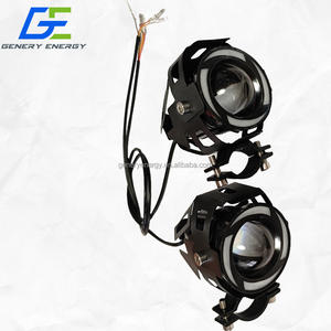 Ensemble universel de feux auxiliaires à LED avec lentille et yeux d'ange pour vélos <span class=keywords><strong>électrique</strong></span>s/scooter <span class=keywords><strong>électrique</strong></span> - Product Image 4