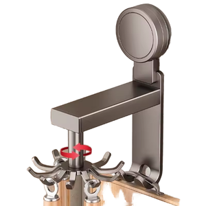 Rotatable No Drilling Minimalist Kitchen Utensil <b>Hook</b> Storage Rack Suction Cup Chopping Board Spoon Cutlery Storage <b>Tools</b> - Product Image 1