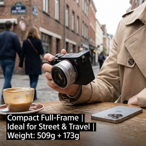 Vente en gros d'appareils photo Sony Alpha 7C A7C d'occasion avec objectif 24-50 mm f/2.8 G, kit 24,2 MP, vidéo 4K, configuration professionnelle compacte pour vlogging et <span class=keywords><strong>photographie</strong></span> - Product Image 2