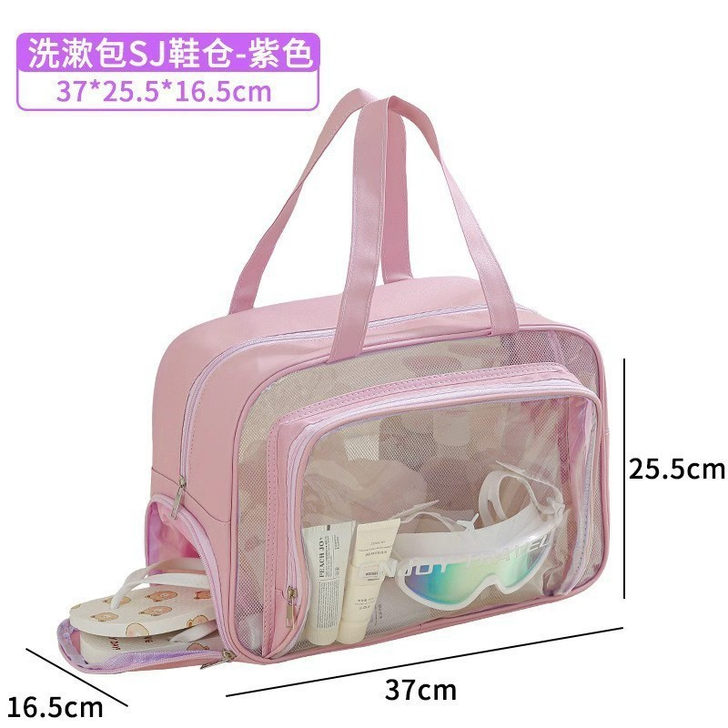 Sac de natation avec compartiment à chaussures (violet)