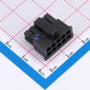 WAFER-MX3.0-10PJK-GB Housing (Wire-to-Board / Wire-to-Wire) P=3.03mm Connector 2x5P 3.03mm Micro-Fit (MX 3.0) 3.03mm - Product Image 1