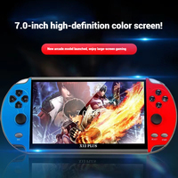Cadeau promotionnel X12 PLUS Console de jeu portable avec écran HD de 7,0 pouces, 64 Go, console de jeu rétro classique portable avec jeux intégrés gratuits