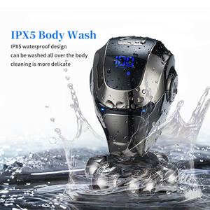 <span class=keywords><strong>Crâne</strong></span> rechargeable étanche 5 en 1 Kit de toilettage pour hommes Machine à raser tête en aluminium rasoir de barbier pour hommes - Product Image 6