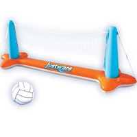 Ensemble de flotteur de piscine gonflable, filet de volley-ball, balles inclus pour enfants et adultes, jouet de jeu de natation, flottant
