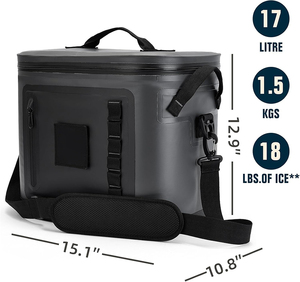 Taşınabilir 840D TPU yumuşak soğutucu çanta özel desen seyahat yalıtımlı su geçirmez buz göğüs soğutucusu kutu balıkçılık yürüyüş - Product Image 5