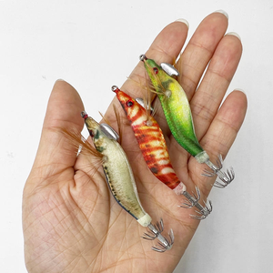 1.8 # Angeln Kunststoff Hart köder Garnelen Glow Prawn Squid Jig Hooks für Tintenfisch Octopus Big Eyes Tintenfisch Jigs Egi Jig - Product Image 3