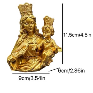 Statua Personalizzata in Resina della <span class=keywords><strong>Regina</strong></span> del Cielo, Vergine Maria con Bambino Gesù, per Articoli Religiosi Cattolici, Fornitore per Chiese - Product Image 5