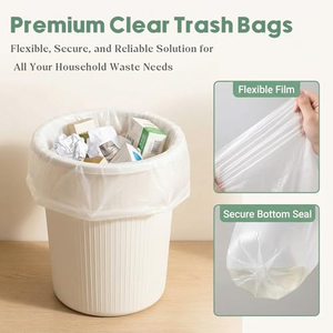Sacs poubelles industriels noirs robustes de grande taille (55 gallons) en gros, sacs poubelles en plastique personnalisés - Product Image 5