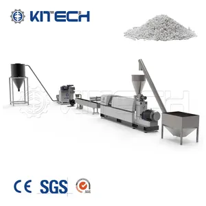 PET PP PE ABS PA PC Plastic Granule Making Plant Noodle Cutting Recycling Machine Production Line