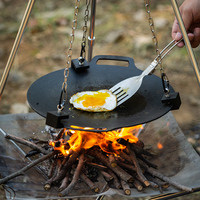 Support de Plaque de Cuisson Portable en Alliage d'Aluminium pour Barbecue Extérieur, Accessoire Multifonctionnel pour Camping
