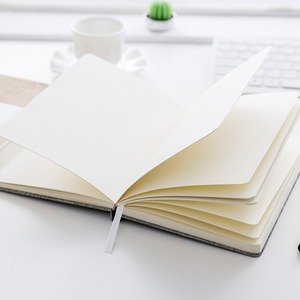 Cubierta de tela gruesa de tapa dura impresa personalizada para cuaderno, cubierta plana de tapa dura, diario de lino, diario de promoción, suministros escolares - Product Image 3