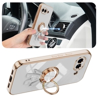 Funda Protectora Cromada con Diseño de Astronauta para Google Pixel 10A/9 Pro/8A/11, Funda con Anillo de Soporte 6D para Galaxy S26