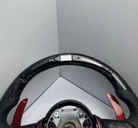 Volant sport en cuir et fibre de carbone avec LED pour BMW Série 3, Série 6, F10, F30, E92, E60, E71, E53, 3 branches, haute qualité