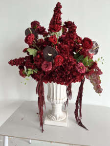 Arreglo de Ramo de Rosas Vibrantes y Coloridas, Camino de Flores Artificial Hecho a Mano para Bodas, Día de la Madre, Carrito de Postres - Product Image 3