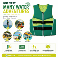 Gilet de flottabilité en néoprène pour adultes, pour kayak, SUP, rafting, natation, parc aquatique, fermeture éclair réglable, gilet de sports nautiques