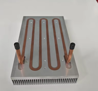 Plaque en aluminium usinée CNC sur mesure + plaque de refroidissement à caloduc pour système de stockage d'énergie, grand refroidisseur liquide plat