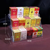 Diviseur en acrylique réglable à ressort pour présentoir de vente au détail, modèle X-01 de la marque XX, taille personnalisée, pour cigarettes et fournitures de supermarché