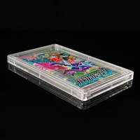 Boîte de protection en plastique transparente de qualité archivistique pour boosters et cartes TCG, compatible avec les packs de cartes Pokémon, MTG, YuGiOh et de cartes sportives