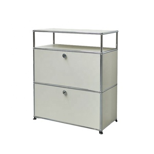 Kim loại hiện đại khung phòng khách lưu trữ tủ tối giản đôi ngăn kéo thiết kế cho văn phòng/nhà tổ chức - Product Image 3