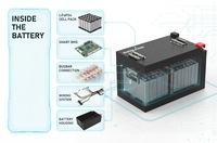 Paket Baterai Lithium LiFePO4 Kapasitas Tinggi 60V 120Ah untuk Kendaraan Listrik, Golf Cart, Kendaraan Utilitas, OEM, ODM