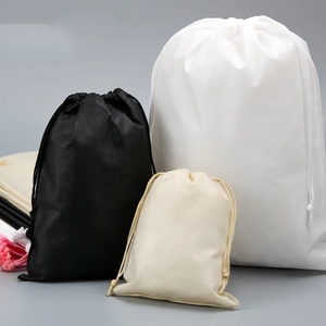 Cá Nhân Hoá Vải Muslin Vải Bông Bao Bì Bụi Túi Calico Dây Kéo Túi - Product Image 4